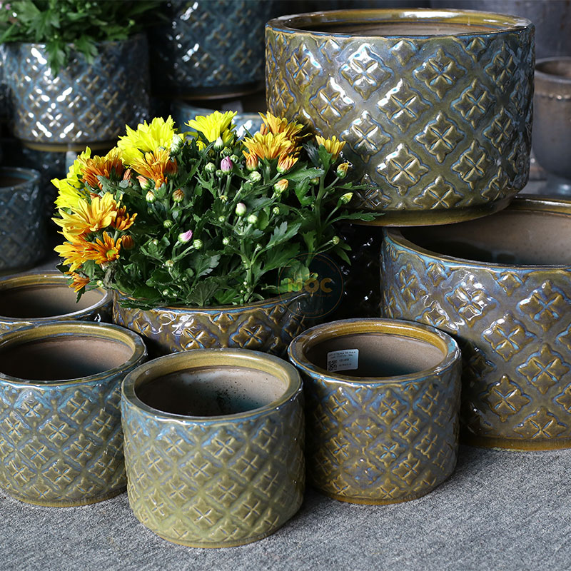 3537 ID Trụ Họa Tiết Hoa 4 Cánh 23x23x18