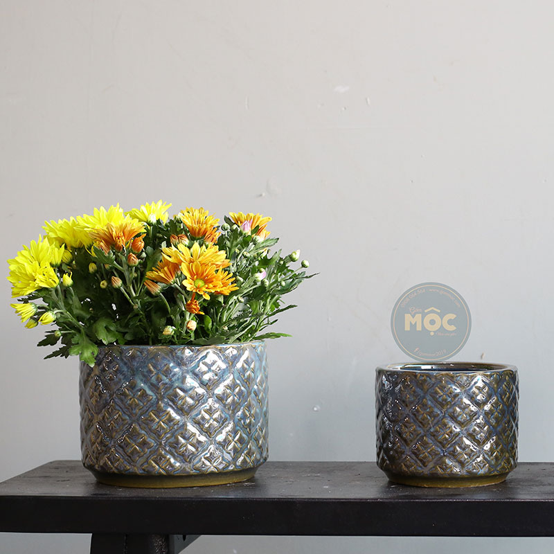 3537 ID Trụ Họa Tiết Hoa 4 Cánh 17x17x14