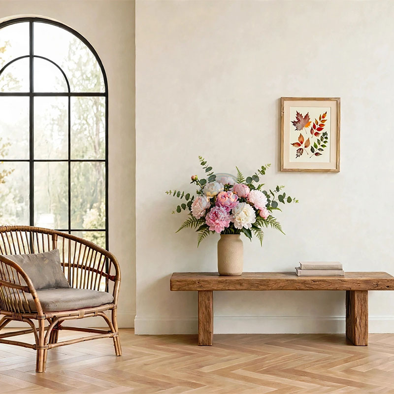 Cắm Hoa Tươi | Mờ | 4069 Bình Hoa Bốn Mùa 17x17x28 M15